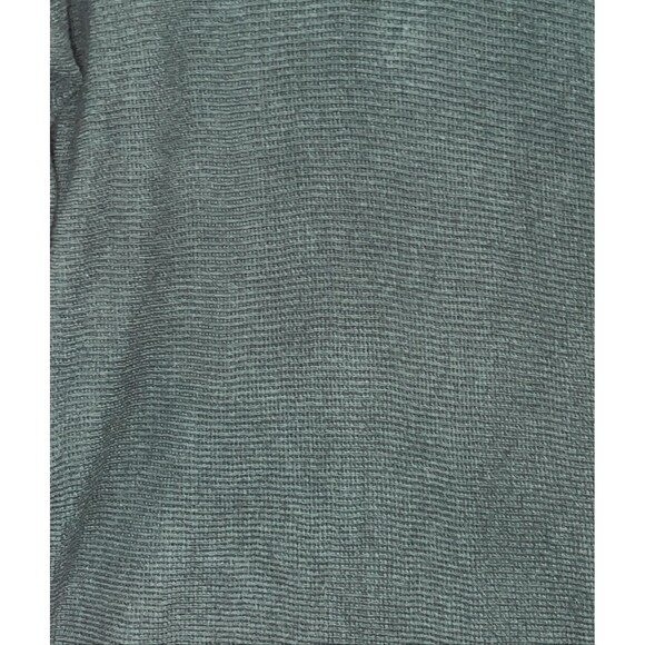 Michael Kors Sweater Womens Medium Green Waffle Knit Preppy Minimalist Casual - Picture 6 of 11